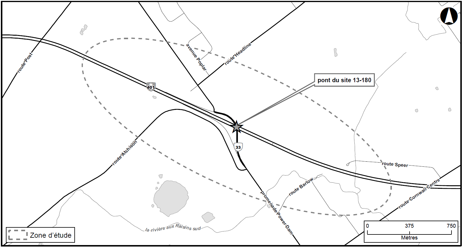Carte de la zone d'étude